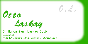 otto laskay business card